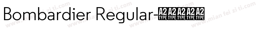 Bombardier Regular字体转换